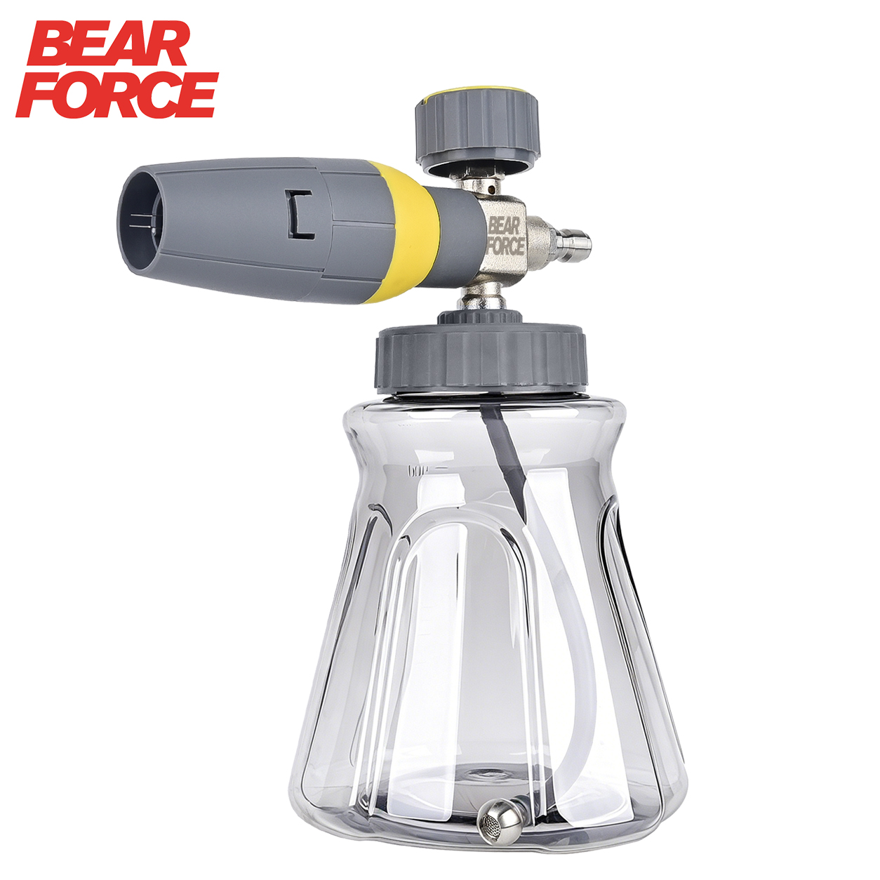 Bear Spray Clip - ปืนฉีดโฟม BEAR FORCE รุ่นพรีเมียม, หัวฉีดโฟมสำหรับล้างรถแบบหนัก, พร้อมหัวต่อแบบเร็วขนาด