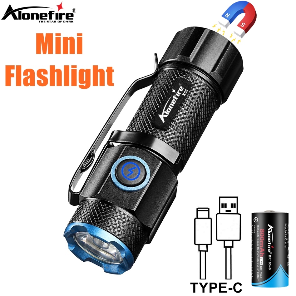 Outdoor Adventure Inc - ไฟฉายขนาดเล็ก 6500K ความสว่างสูง P50 LED ไฟฉายขนาดพกพา