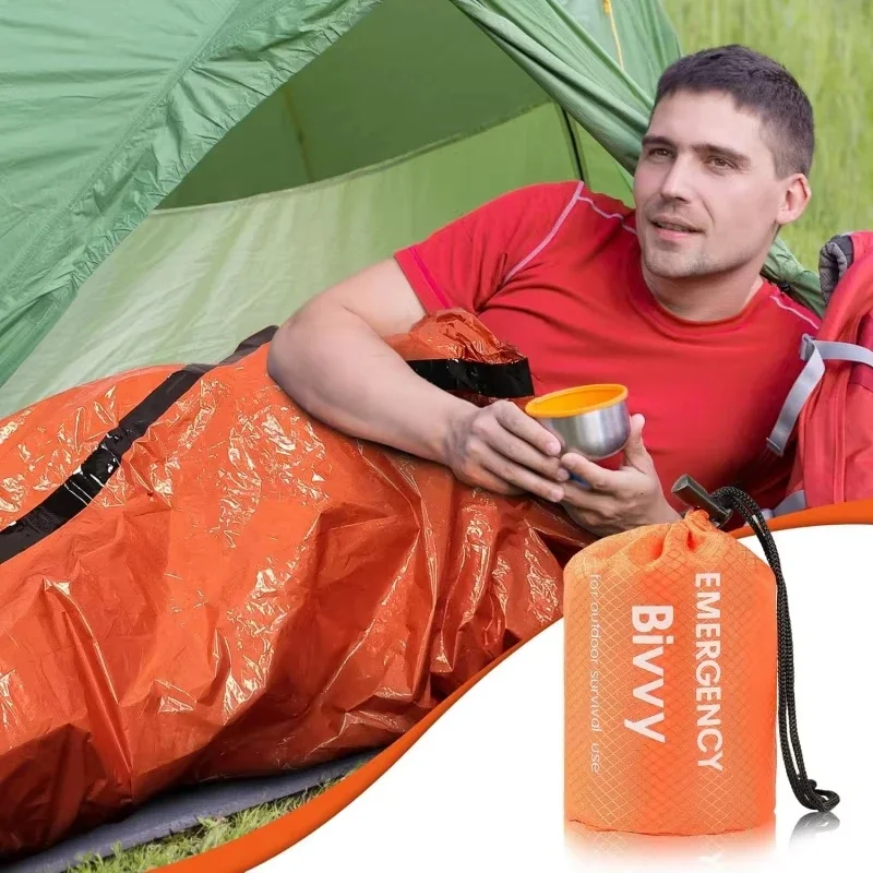 Bivy Sack Lightweight - ถุงนอนฉุกเฉิน 1/2 ชิ้น ผ้าห่มกันหนาว ไมลาร์กันความร้อน น้ำหนักเบา