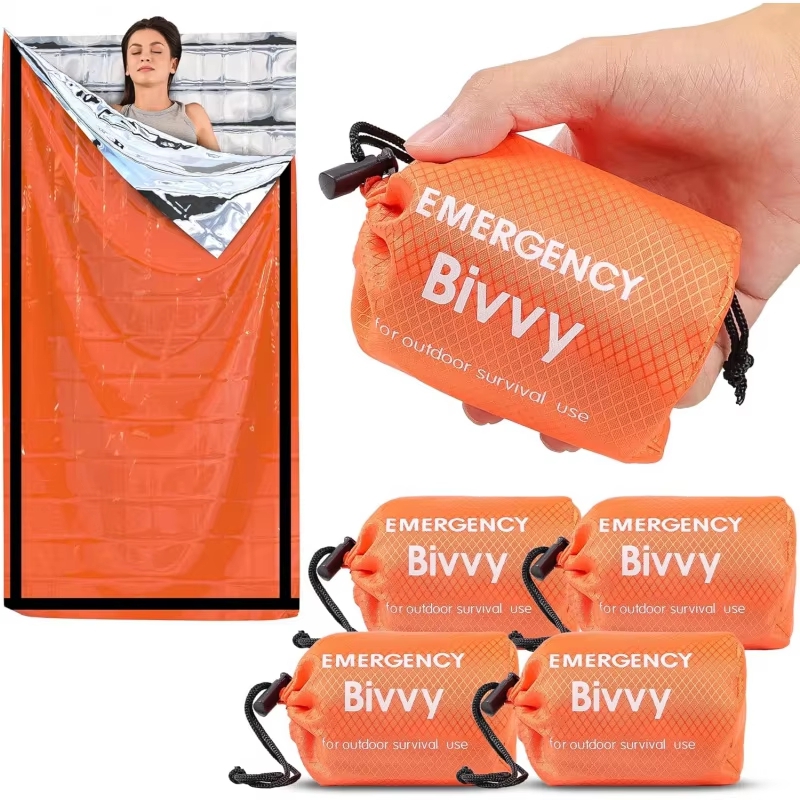 Bivy Sack Lightweight - ถุงนอนฉุกเฉิน ผ้าห่มเอาชีวิตรอด ถุงนอน Mylar เก็บความร้อน น้ำหนักเบา