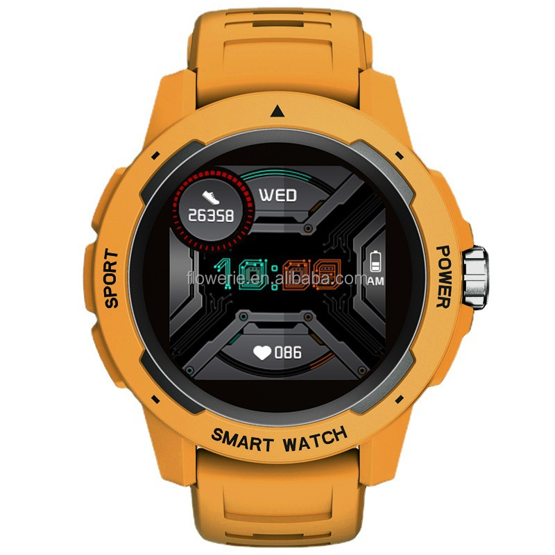 Outdoor Adventure And Sports - นาฬิกาสมาร์ทวอทช์กีฬาแบบยุทธวิธีกันน้ำ IP68 50 เมตร สำหรับวิ่งกลางแจ้ง ดำน้ำ