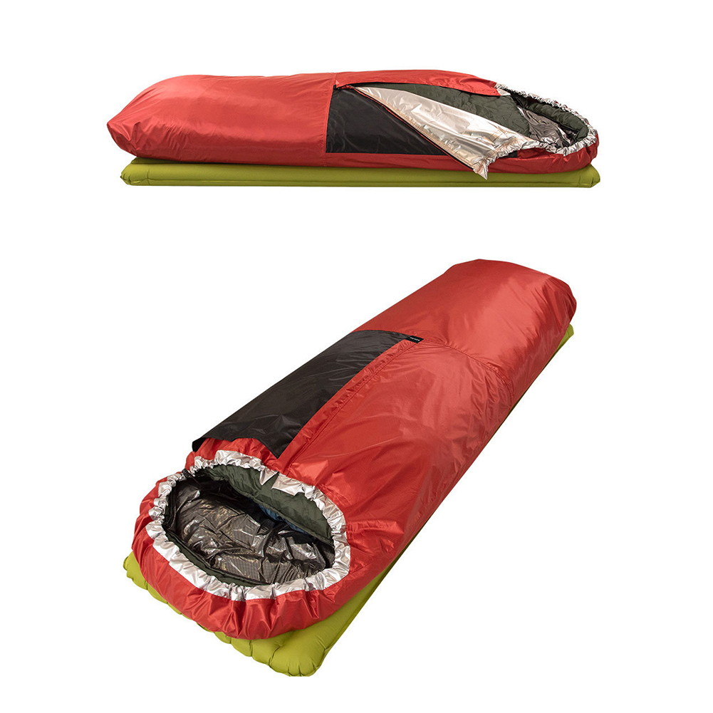 Bivy Sack Lightweight - ถุงนอนน้ำหนักเบาสำหรับสถานการณ์เอาตัวรอด ใช้วัสดุสะท้อนแสงเพื่อรักษาความร้อนในร่างกายในอุณหภูมิต่ำ