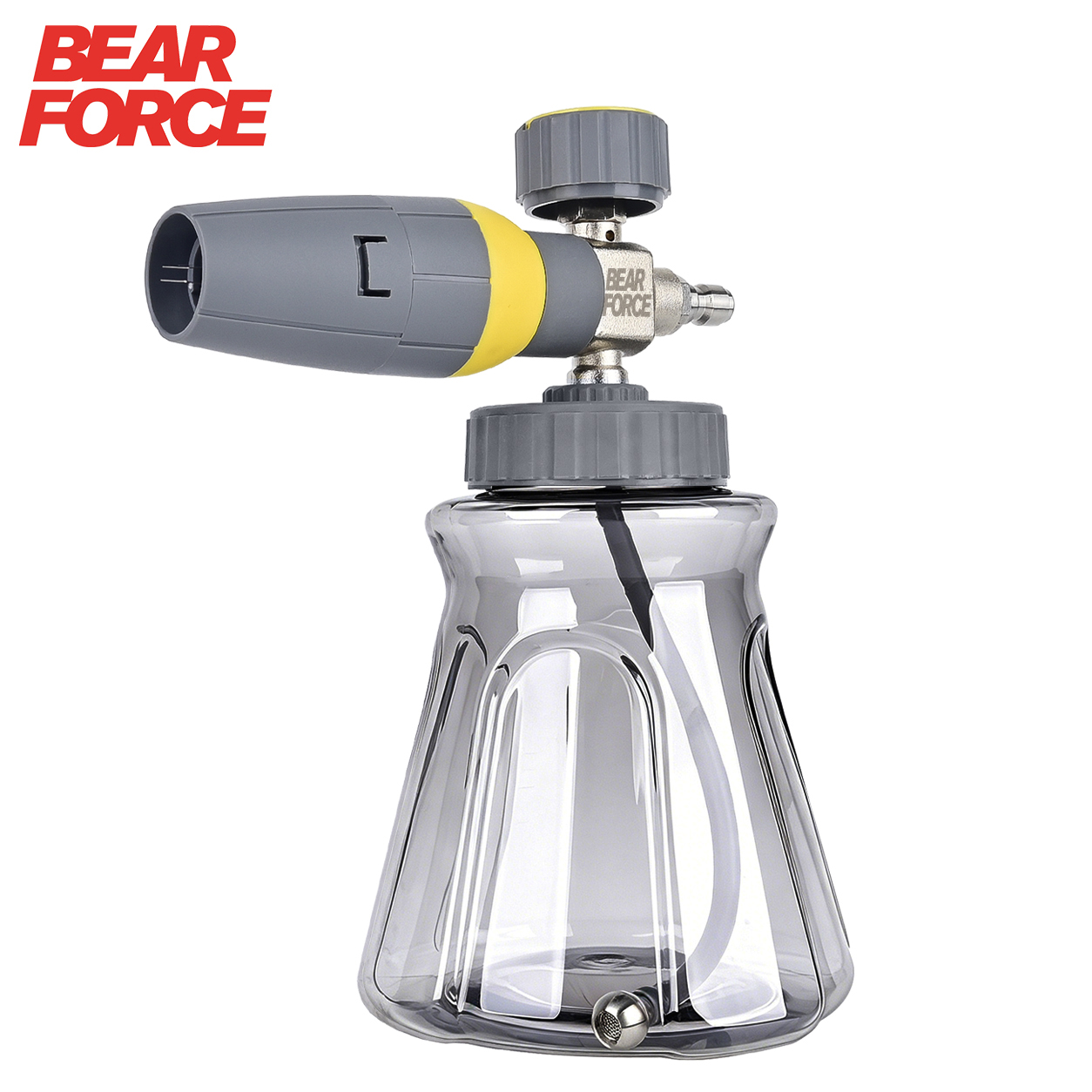 Bear Spray Clip - ปืนฉีดโฟม BEAR FORCE รุ่นพรีเมียม, หัวฉีดโฟมสำหรับล้างรถแบบหนัก, พร้อมหัวต่อแบบเร็วขนาด
