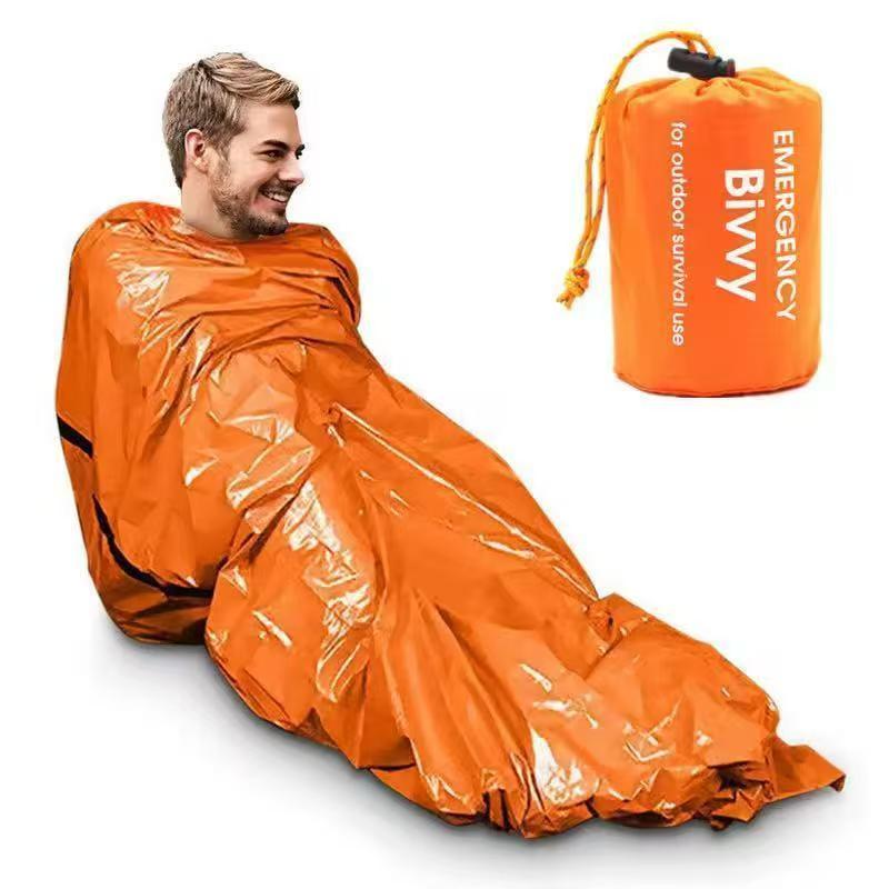 Bivy Sack Lightweight - ถุงนอนฉุกเฉิน ผ้าห่มกันหนาว ไมลาร์กันความร้อน น้ำหนักเบา กันน้ำ พกพาสะดวก