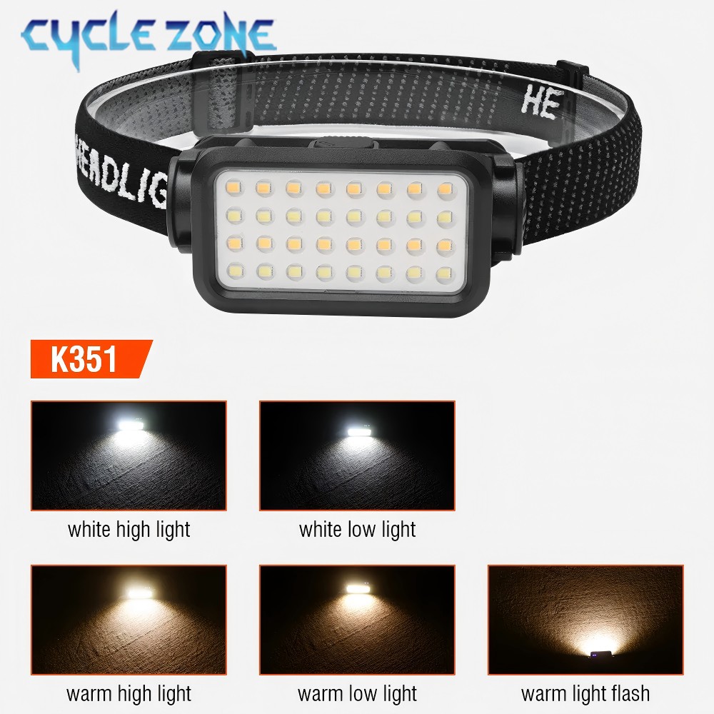 ไฟหน้าที่มีประสิทธิภาพ Type-C  - Outdoor Adventure Inc บทวิจารณ์และราคา
