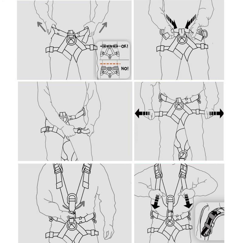 สายรัดนิรภัย ชุดป้องกันการตก ส - Harness Climbing Adjustable บทวิจารณ์และราคา