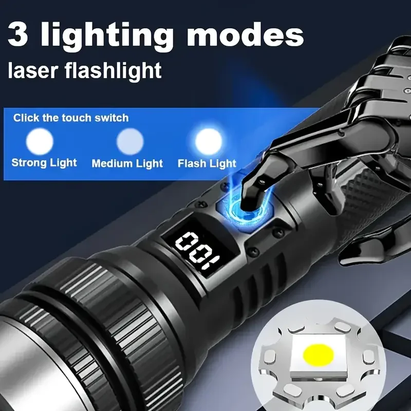 900000 LM ไฟฉาย LED อันทรงพลัง - Outdoor Adventure Inc บทวิจารณ์และราคา