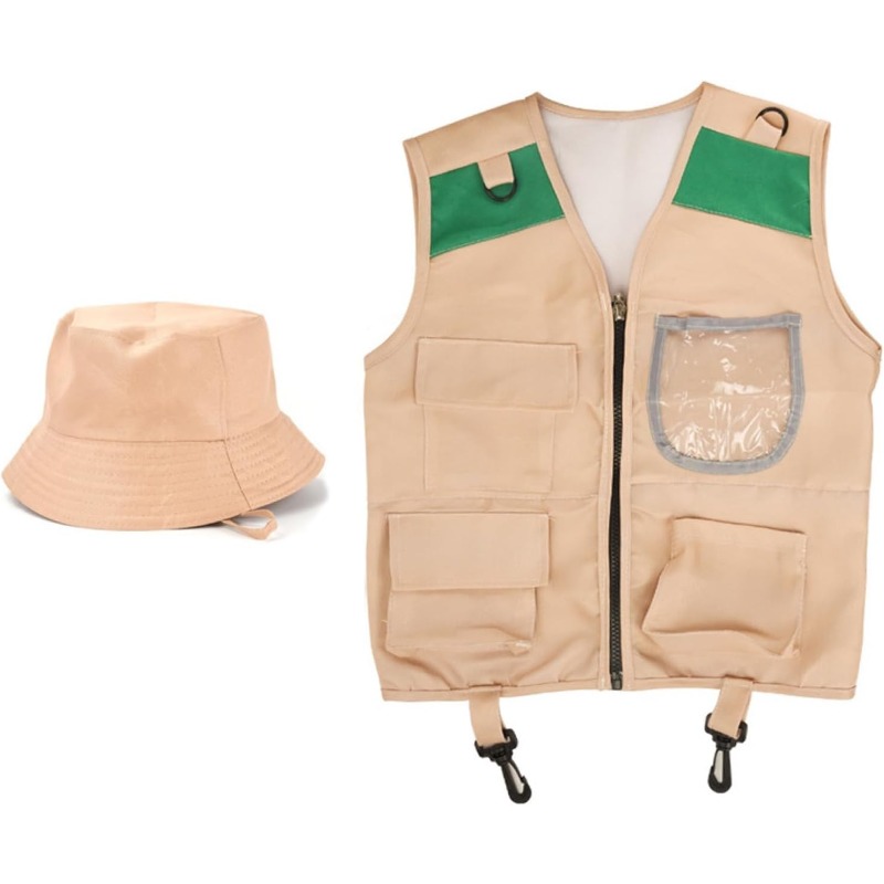 ชุดซาฟารีพร้อมเสื้อกั๊กและหมวก - Outdoor Adventure Boys บทวิจารณ์และราคา
