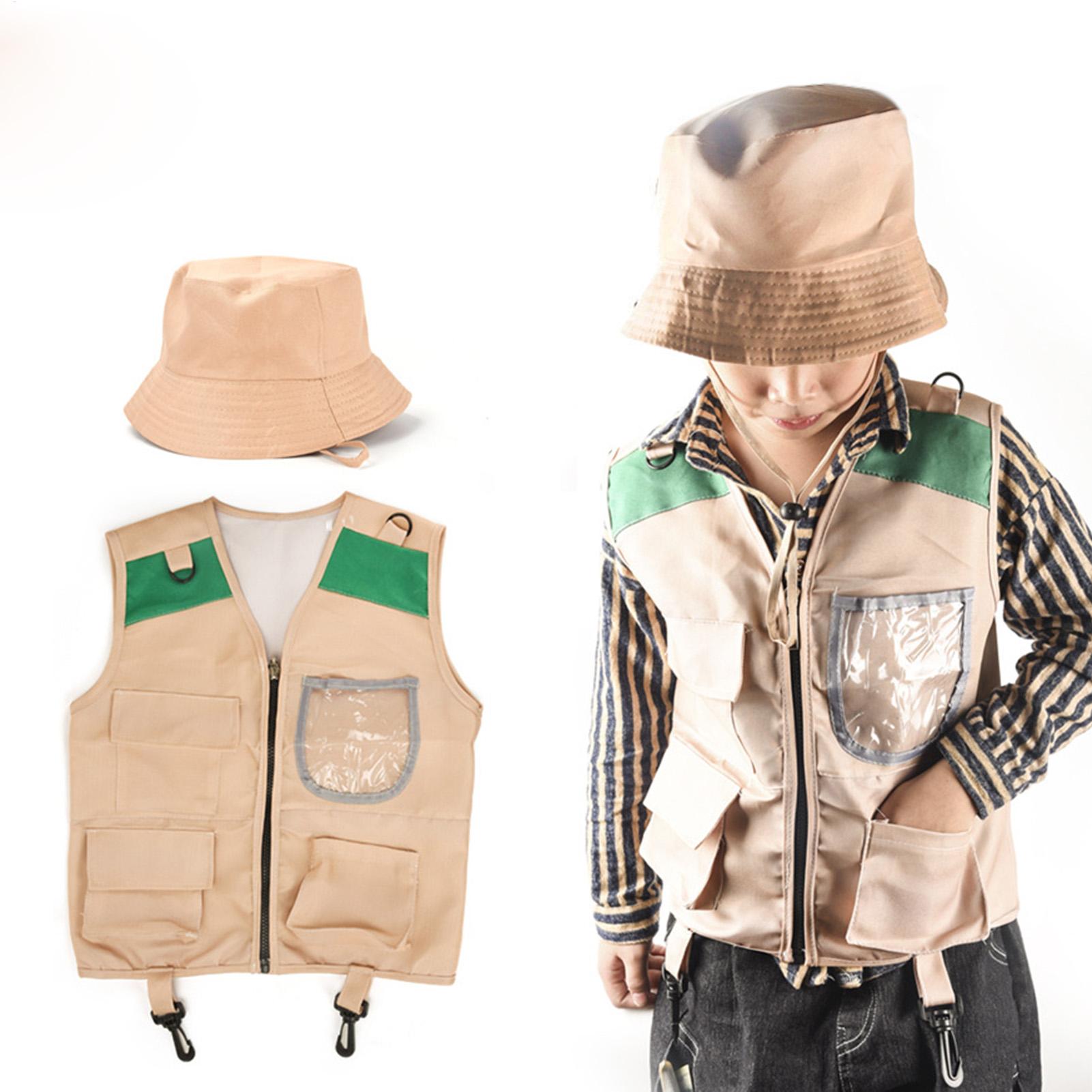 ชุดหมวกและเสื้อกั๊กนักสำรวจสำห - Outdoor Adventure Kit For Kids บทวิจารณ์และราคา