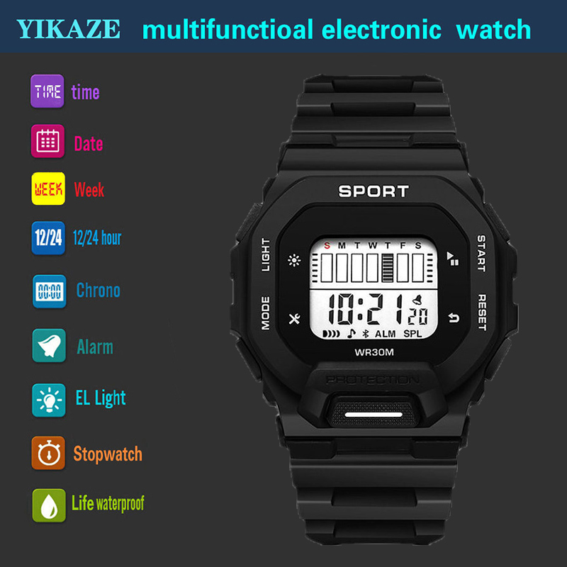 YIKAZE ผู้ชายกีฬานาฬิกากันน้ํา - Outdoor Adventure And Sports บทวิจารณ์และราคา
