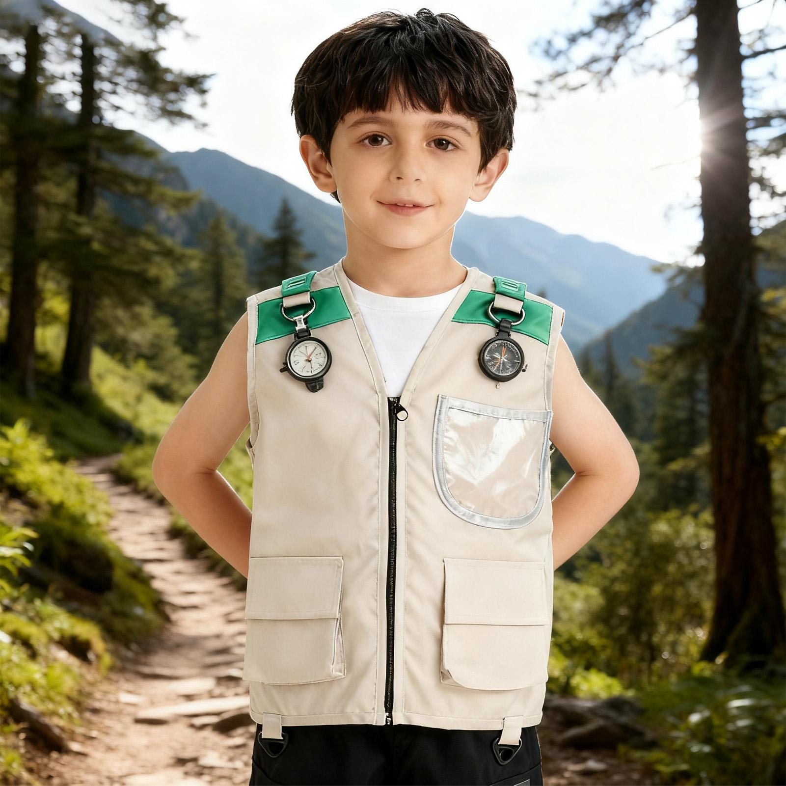 ชุดเสื้อกั๊กนักสำรวจสำหรับเด็ก - Outdoor Adventure Boys บทวิจารณ์และราคา