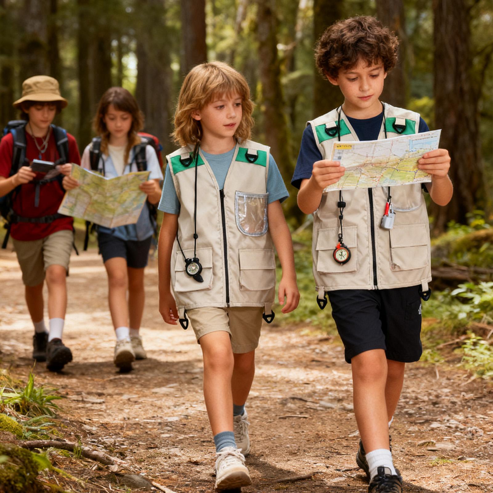 ชุดเสื้อกั๊กนักสำรวจสำหรับเด็ก - Outdoor Adventure Boys บทวิจารณ์และราคา