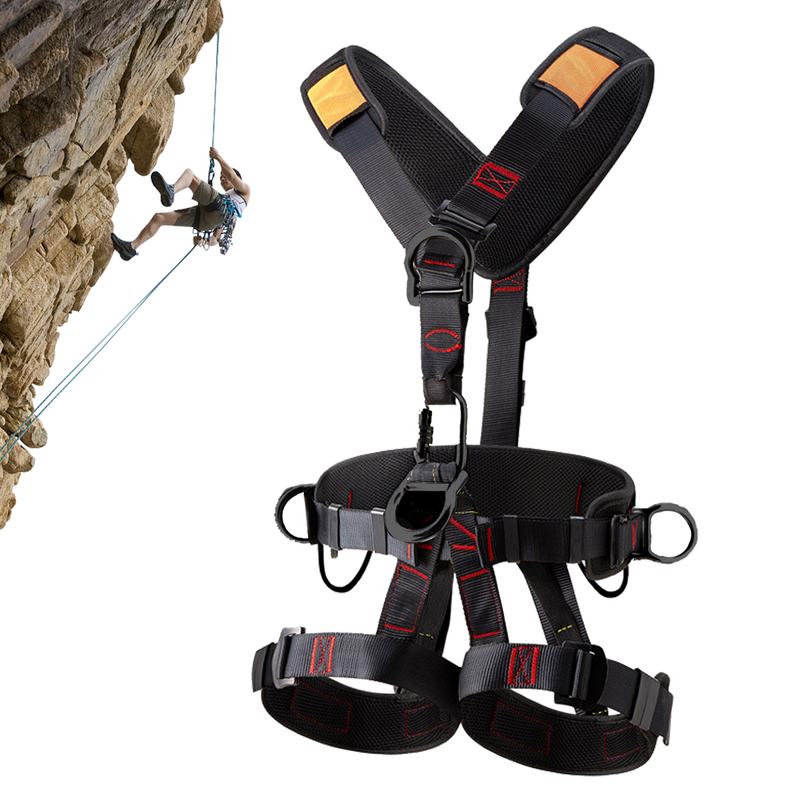 สายรัดหลังคาแบบเต็มตัวเข็มขัดน - Harness Climbing Adjustable บทวิจารณ์และราคา