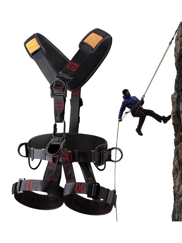 สายรัดหลังคาแบบเต็มตัวเข็มขัดน - Harness Climbing Adjustable บทวิจารณ์และราคา