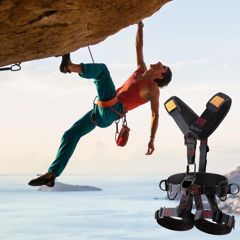 สายรัดหลังคาแบบเต็มตัวเข็มขัดน - Harness Climbing Adjustable บทวิจารณ์และราคา