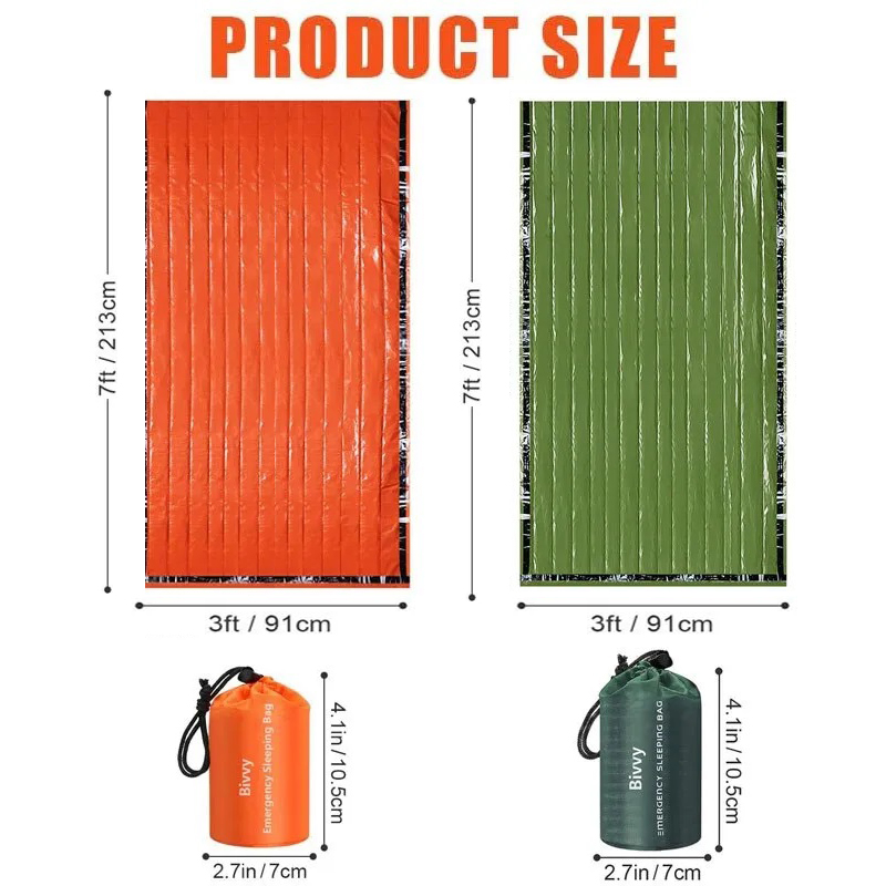 กันน้ําน้ําหนักเบาถุงนอนฉุกเฉิ - Bivy Sack Lightweight บทวิจารณ์และราคา