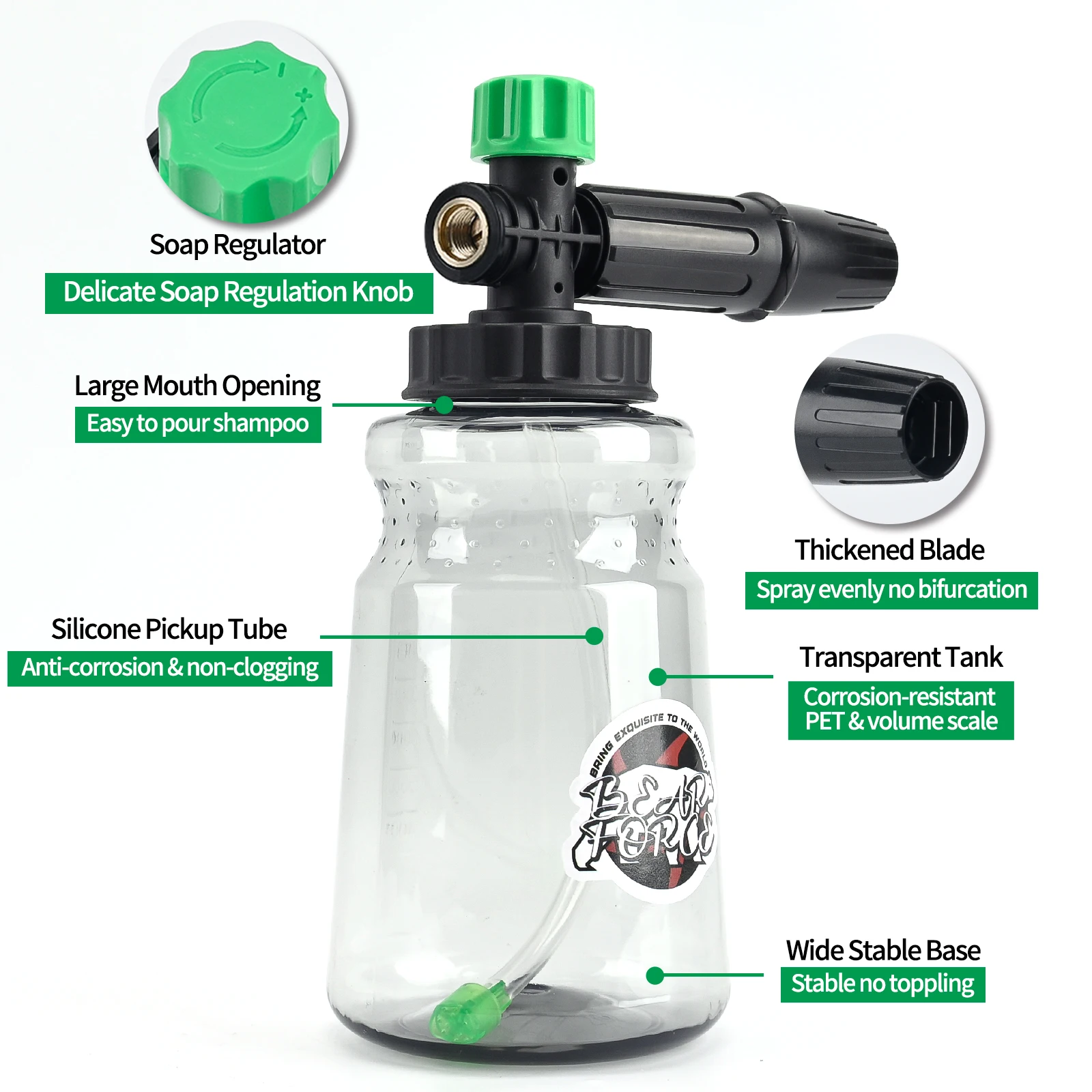 เครื่องฉีดน้ําแรงดันสูงโฟม Lan - Bear Spray Clip บทวิจารณ์และราคา