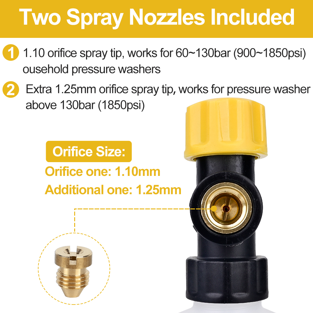 ปืนฉีดโฟมปรับได้สำหรับเครื่องฉ - Bear Spray Clip บทวิจารณ์และราคา