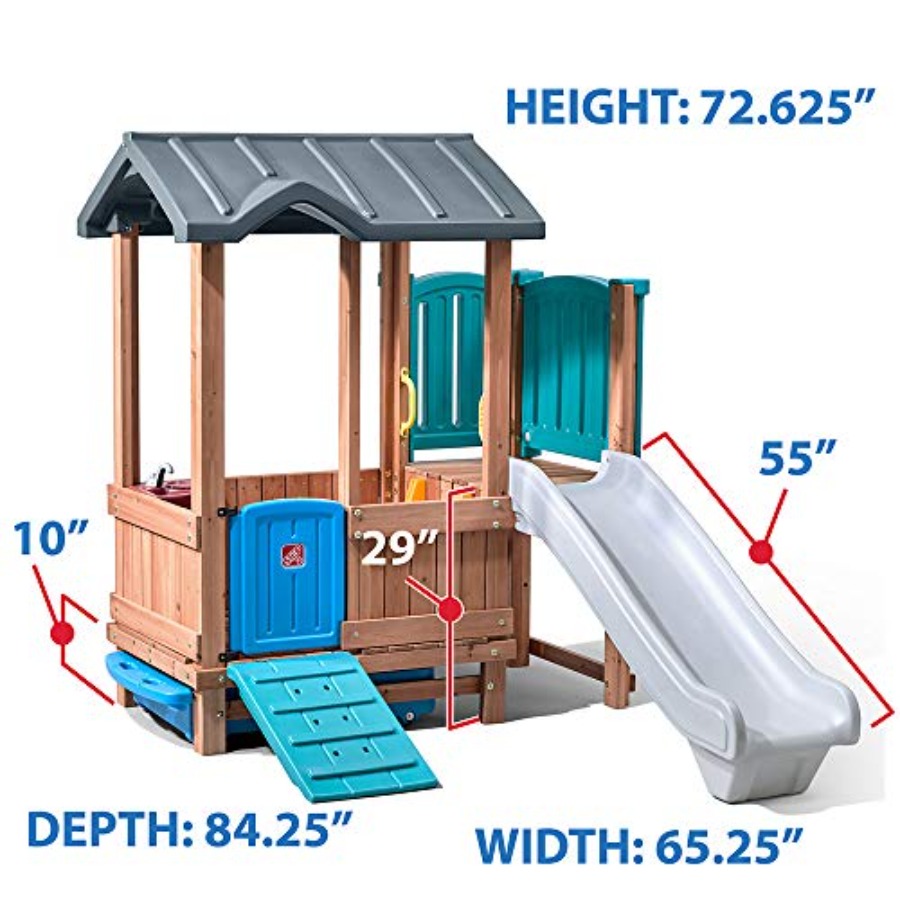 บ้านเด็กเล่นและสไลเดอร์ในป่า,  - Outdoor Adventure For Kids บทวิจารณ์และราคา