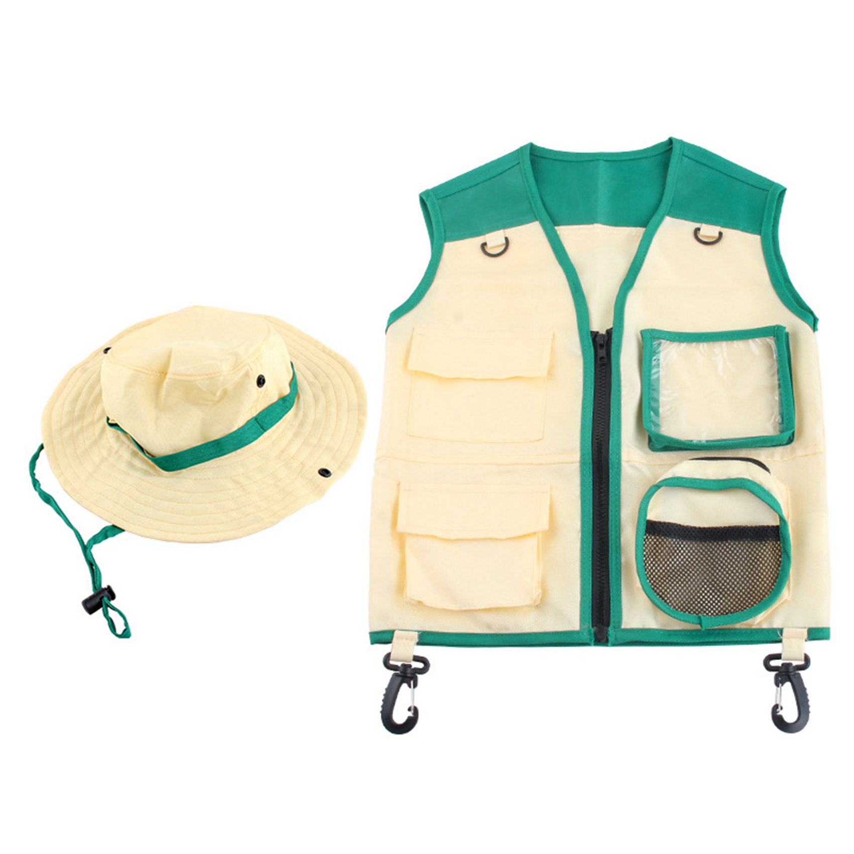 ชุดเสื้อกั๊กและหมวกสำรวจภูมิปร - Outdoor Adventure Kit For Kids บทวิจารณ์และราคา