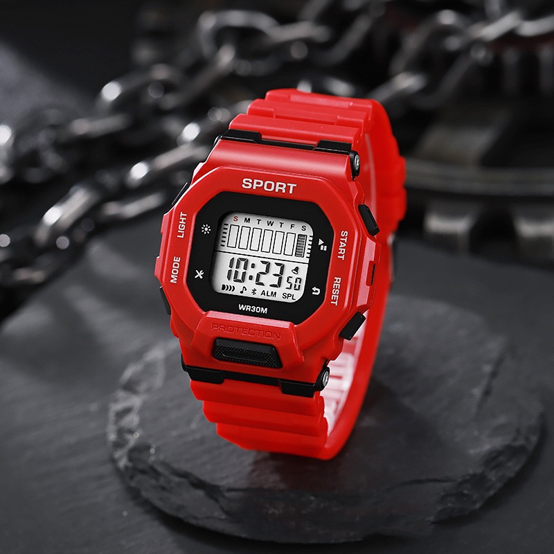 ผู้ชายกีฬานาฬิกากันน้ํา LED นา - Outdoor Adventure And Sports บทวิจารณ์และราคา