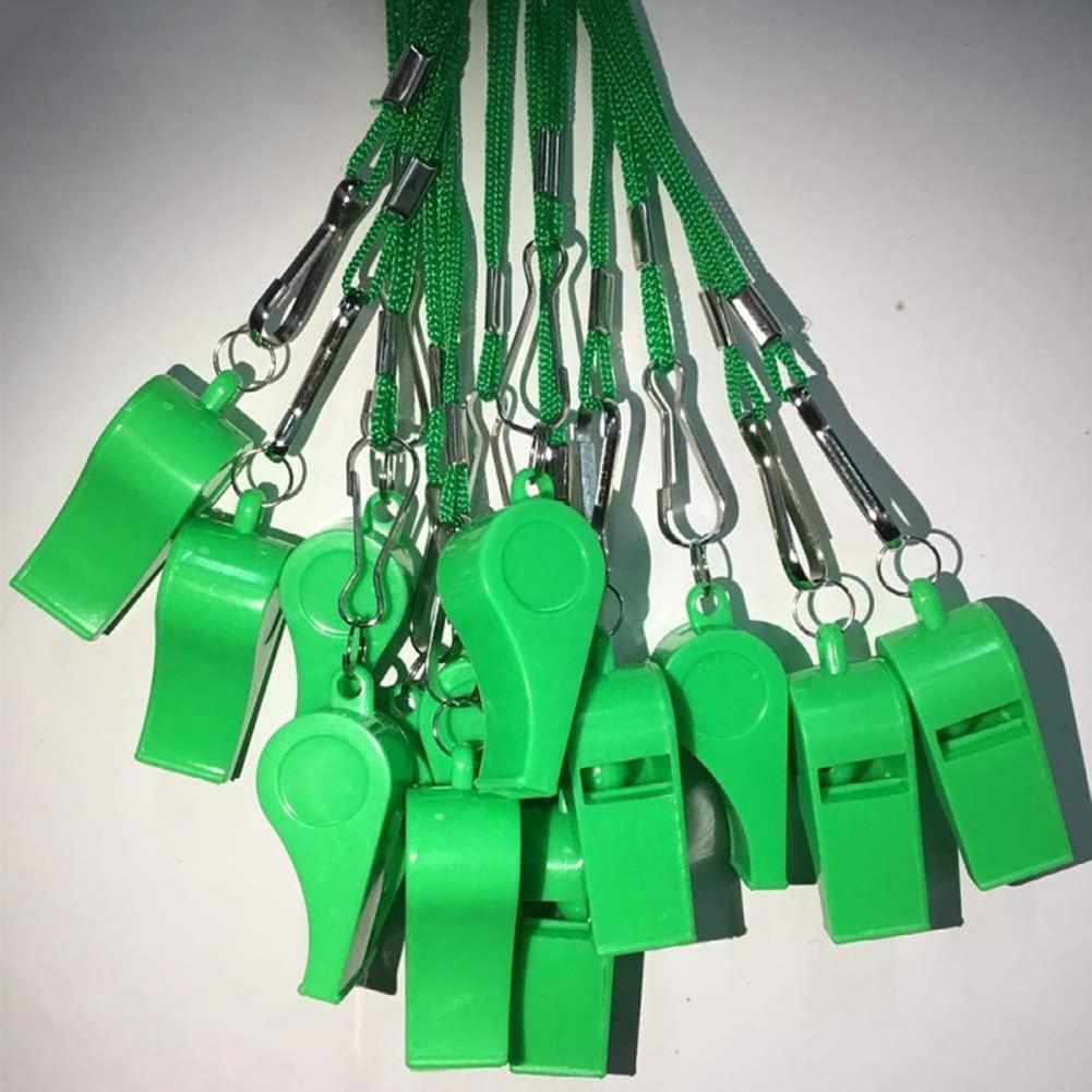 นกหวีดพลาสติก 10 ชิ้น พร้อมสาย - Emergency Whistle Pea บทวิจารณ์และราคา