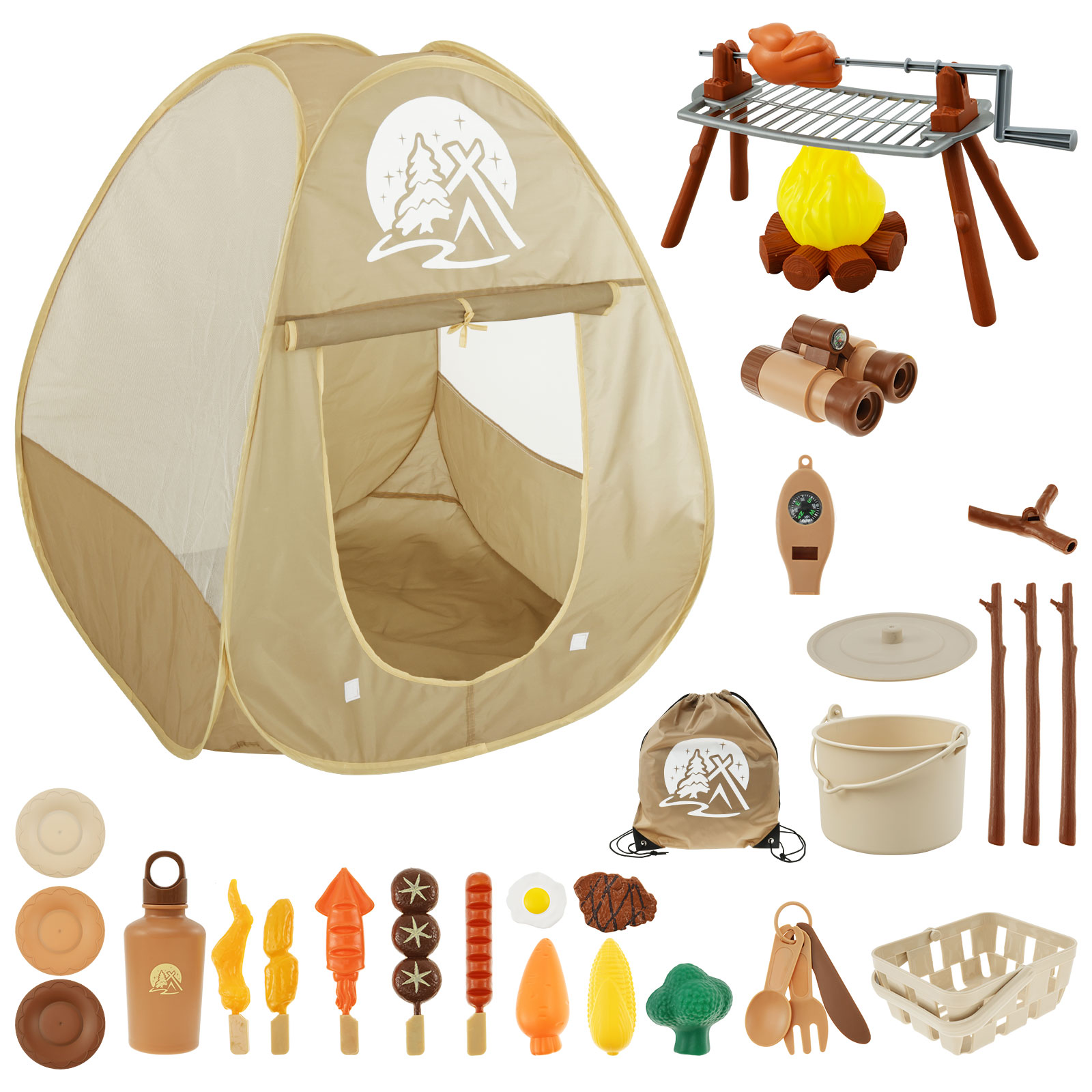 เด็กตั้งแคมป์ชุดของเล่นเต็นท์ป - Outdoor Adventure Kit For Kids บทวิจารณ์และราคา