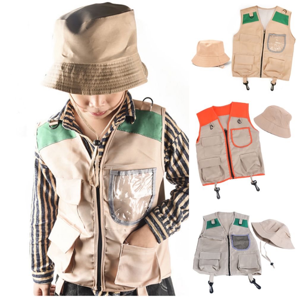 ชุดหมวกและเสื้อกั๊กสำหรับเด็กห - Outdoor Adventure Kit For Kids บทวิจารณ์และราคา