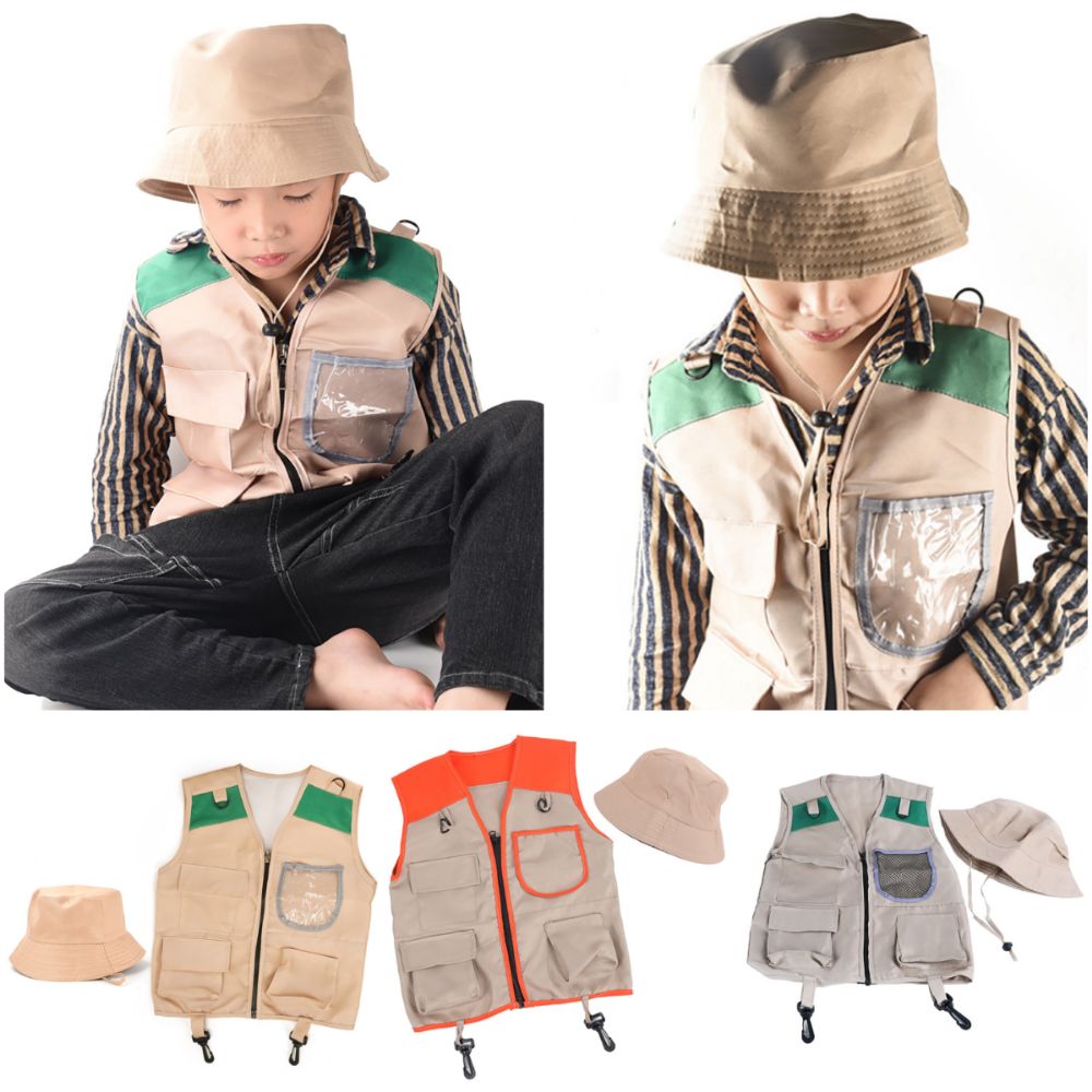 ชุดหมวกและเสื้อกั๊กสำหรับเด็กห - Outdoor Adventure Kit For Kids บทวิจารณ์และราคา