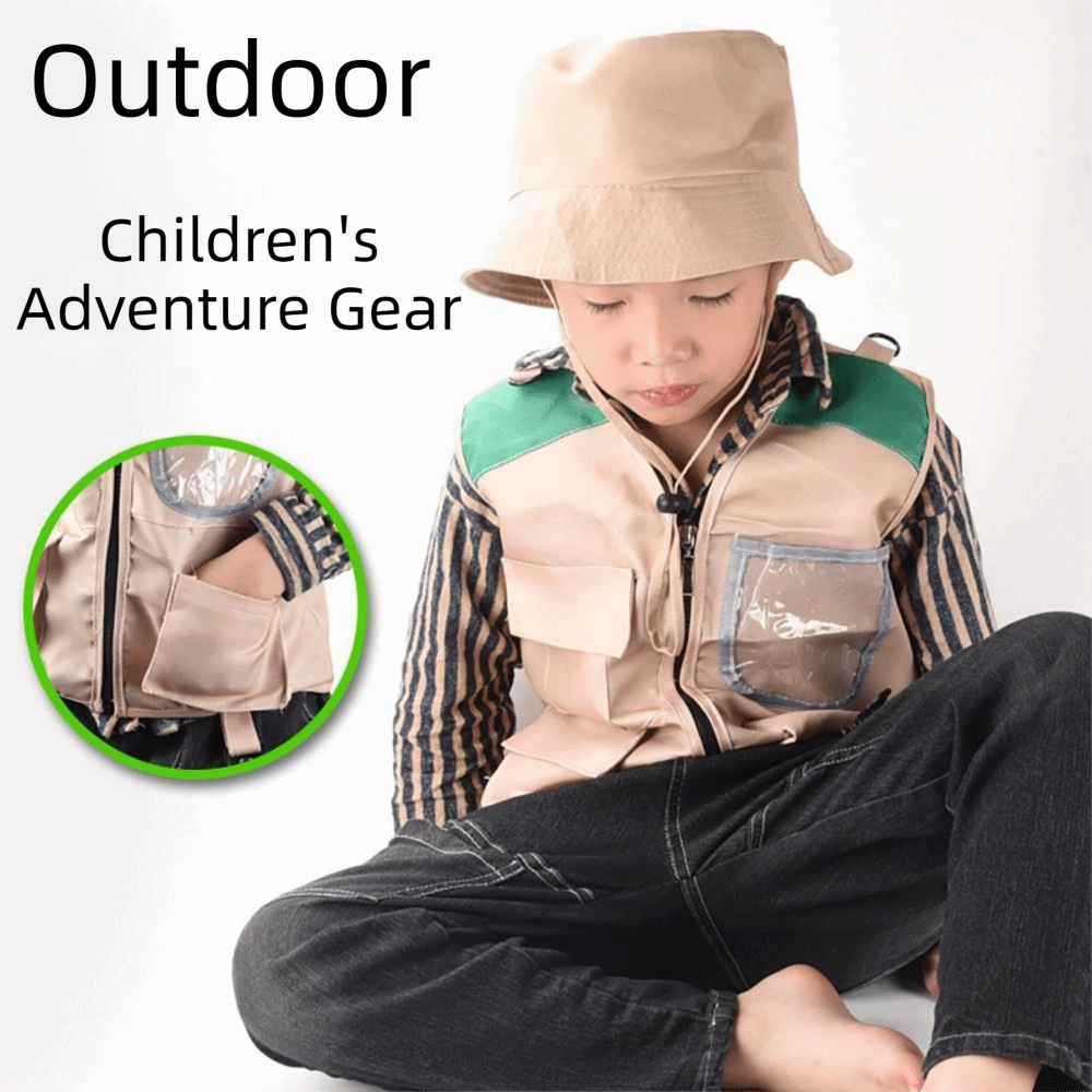 ชุดหมวกและเสื้อกั๊กสำหรับเด็กห - Outdoor Adventure Kit For Kids บทวิจารณ์และราคา