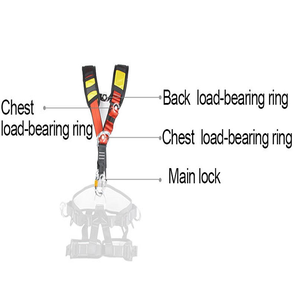สายรัดไหล่โพลีเอสเตอร์สีดำ ปรั - Harness Climbing Adjustable บทวิจารณ์และราคา