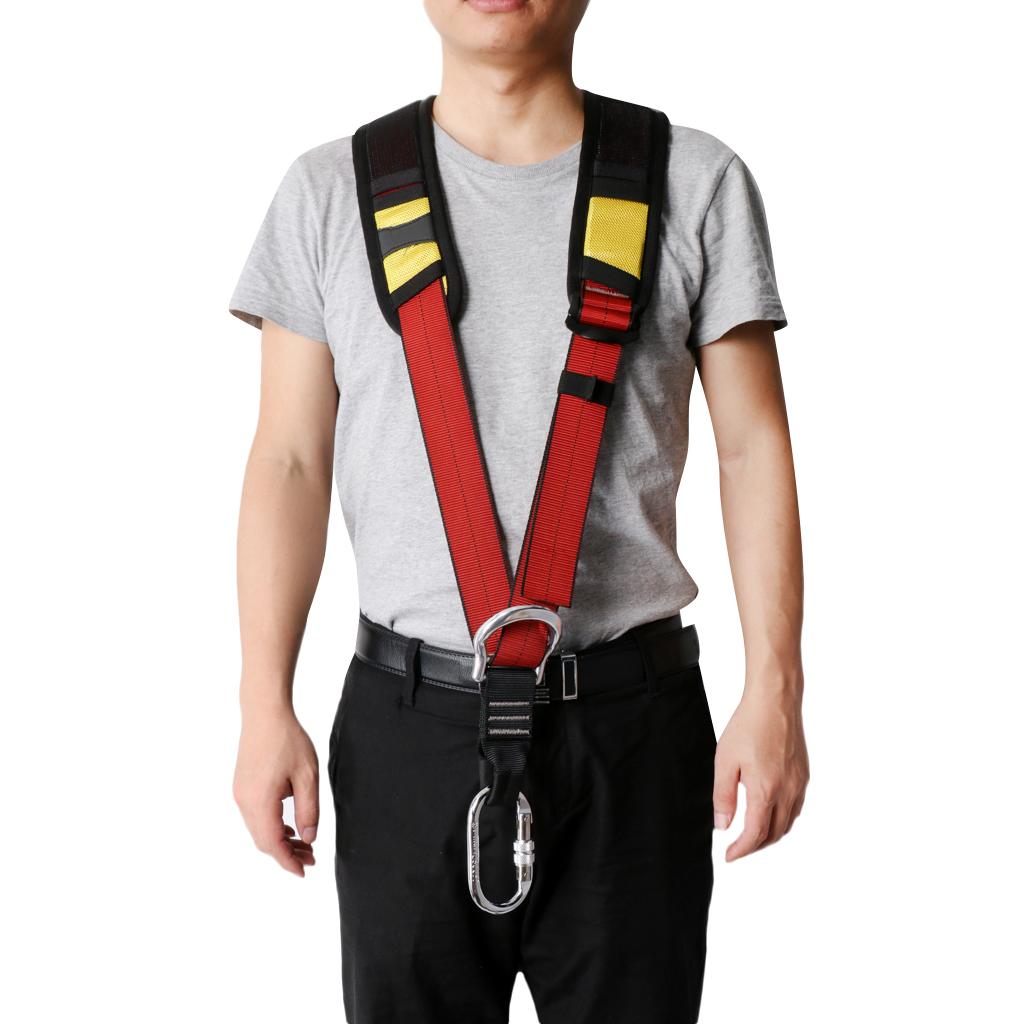 สายรัดไหล่โพลีเอสเตอร์สีดำ ปรั - Harness Climbing Adjustable บทวิจารณ์และราคา